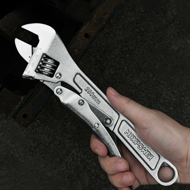 TEMU Llave de vaso ajustable , herramienta multifuncional, antideslizante, con bloqueo, llave autoajustable de 10 pulgadas