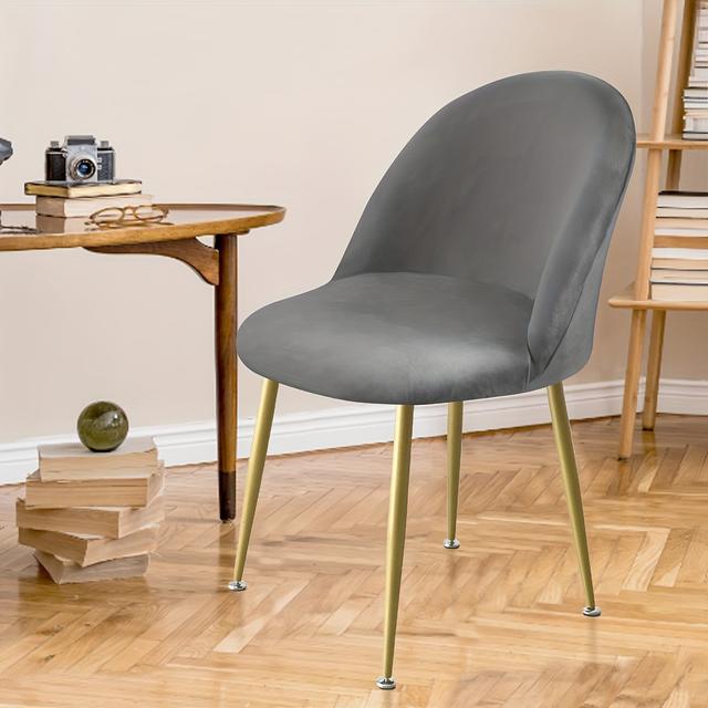 TEMU 1pc Silvery Fox Plush Duckbill Chair Cover