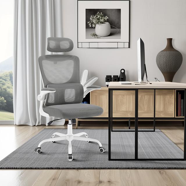 TEMU Chaise de bureau conçue avec un appui-tête mobile et un inclinable - Hauteur réglable, jusqu'à 150 kg - Parfaite pour les de travail, les aires de jeux et les d'étude