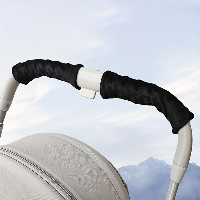 TEMU Babakocsi Kiegészítők, Babakocsi Kormányvédők, Pár Kormányvédő, Fekete és Szürke Védők, Babakocsi Kormánytakarók