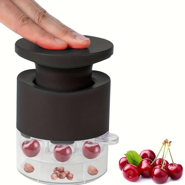 TEMU 1pc Push-type Cherry Pitter, Which Can Pit , A Useful Kitchen Gadget