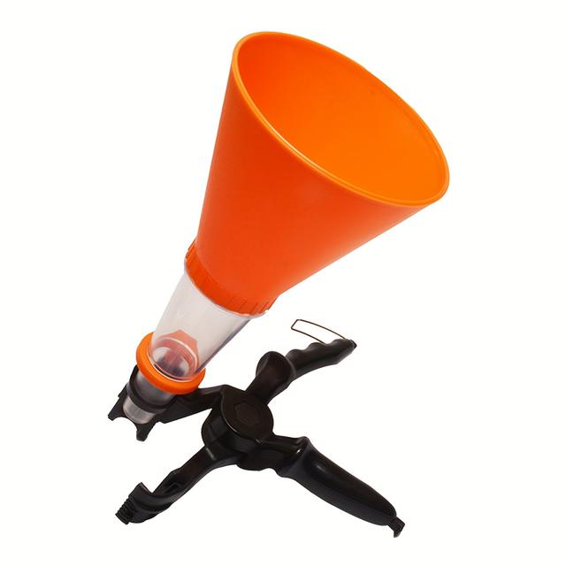 TEMU Universal Funnel For Filling Car Engine Oil, Featuring An Adjustable Width Clamp, Made Of Pvc Plastic, And Designed As A Multifunctional Tool For Pouring Oil In Vehicles
