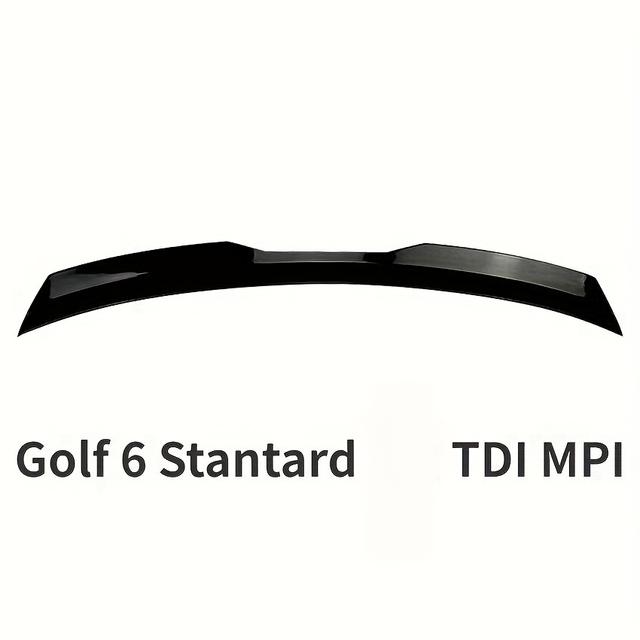 TEMU For Vw Golf 6 Standard Mk6 Gtd Gte R R20 2008-2013 Body Kits Car Rear Trunk Spoiler Tail Wing Abs Tail Trunk