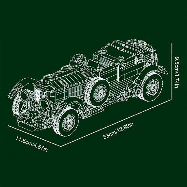 TEMU 1147pcs Home Decor Building Block Set For , Mk10166 Toys Car Model Brick For Birthdays, Halloween, And Christmas Gifts.