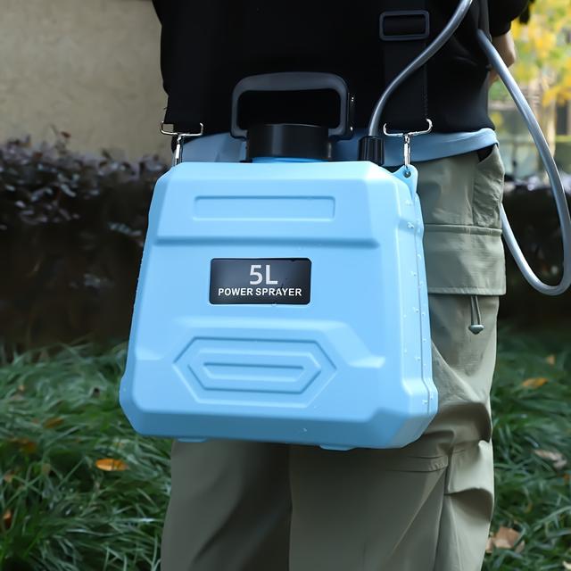 TEMU A 5l Electric Garden Watering Tool For Home Use Comes With 3 Nozzles