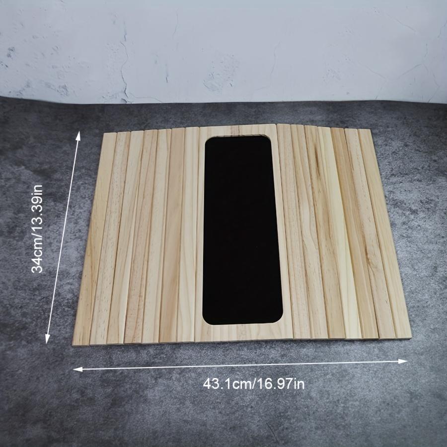TEMU 1 Wooden Foldable Sofa Arm Tray, Living Room Sofa Tray, Coaster, Fruit Placemat