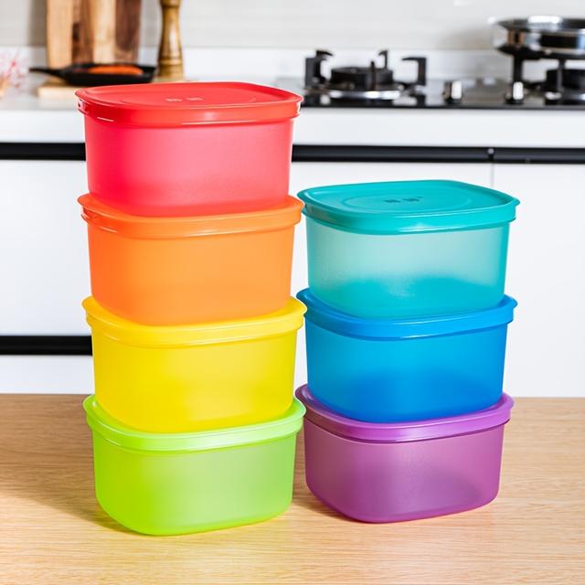 TEMU 7pcs Freezer Refrigerator Fresh-keeping Box Storage Box 900ml