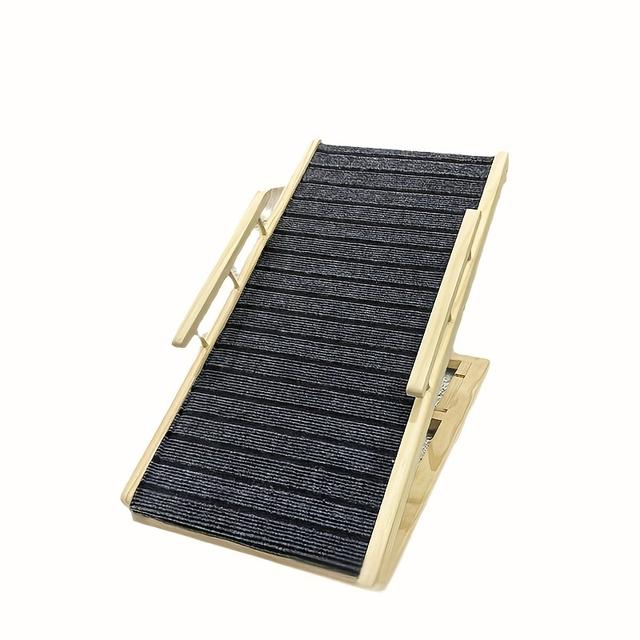 TEMU Échelle de Fertilisation en Bois Ajustable pour Chiens Moyens - à Nervures avec Surface Antidérapante, pour Utilisation Intérieure/Extérieure