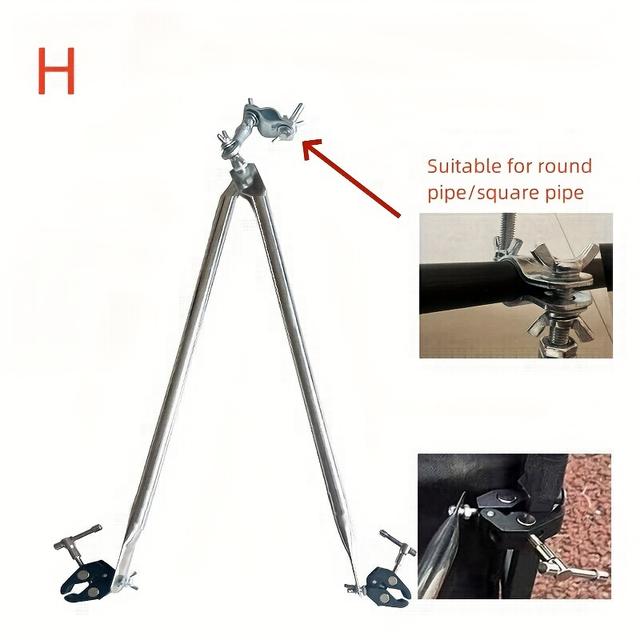 TEMU Edelstahl Fahrradanhänger Kupplung, Universal Camping Anhänger Verbindungsstange, Kleine Anhänger Zugstange für Fahrräder, 1 Packung