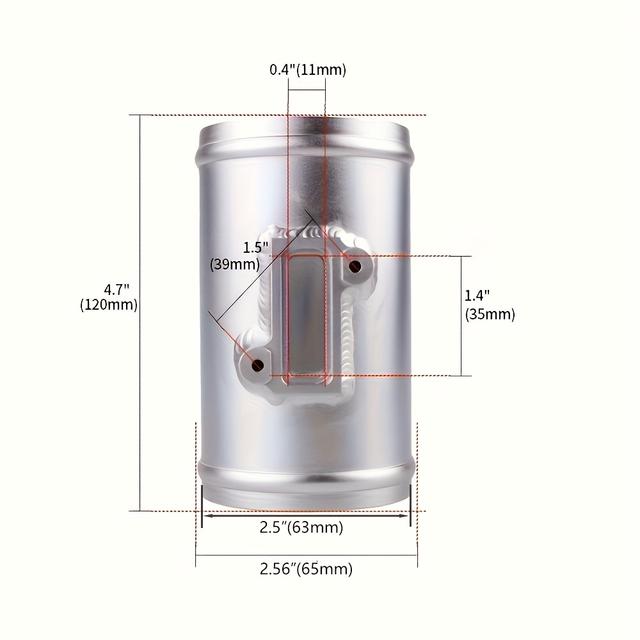 TEMU 63mm/76mm Mass Air Flow Sensor Adapter For Air Intake Meter, For , For , And For Ford Vehicles.