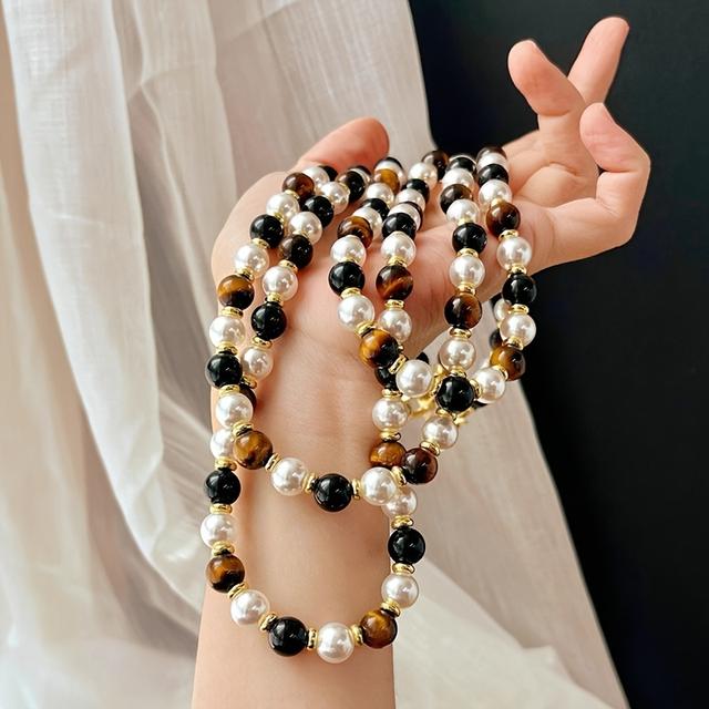 TEMU An 8mm Natural Eye Pearl Necklace With A , Gifting