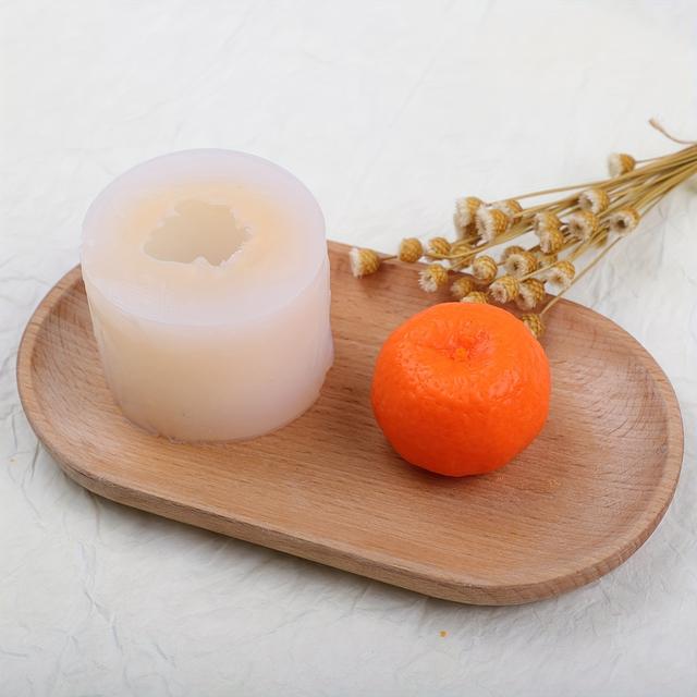 TEMU قالب سيليكون إبداعي لصنع شموع موس بتصميم فواكهة صناعية يدوية الصنع