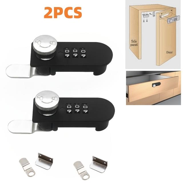 TEMU 2pcs Pull Plate Password Lock File Cabinet Cabinet Locker Password Lock Shoe Cabinet Drawer Tongue Password Lock