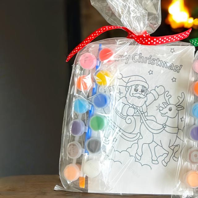 TEMU Christmas Painting Set, Holiday Gifts, Party Presents, Santa Claus Painting Kit