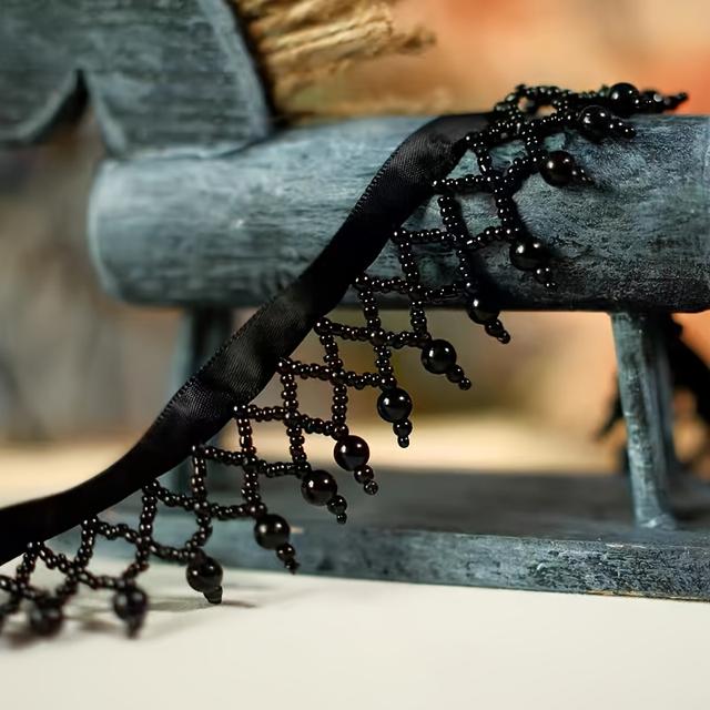 TEMU Handmade Tassel Lace With For 's And Women's Stage Costumes, Additions, Shoe Edges, Curtains, And Headpieces