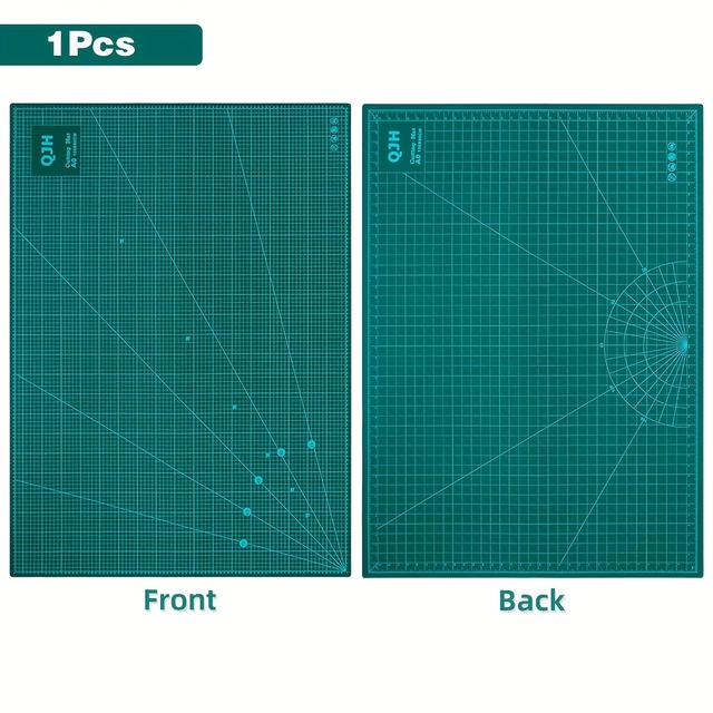 TEMU 1pc 47.24"*35.43" Pvc Cutting Pad Double Sided Non-slip Craft Mat For Great For Sewing Quilting & Scrapbooking And Craft Art Projects Double-sided Gridded Rotary Cutting Board Diy Craft Pad