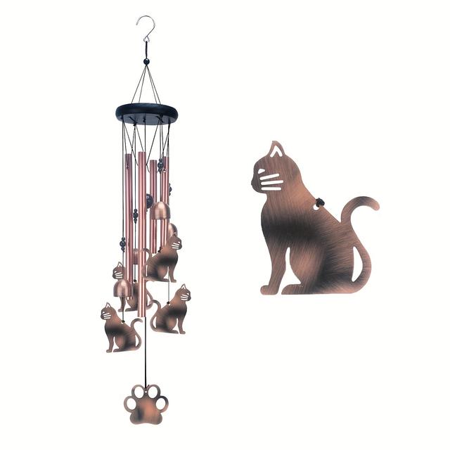 TEMU Unique Kitten Memorial Wind Chime: A Sympathetic Gift For Cat Lovers To Honor The Loss Of A