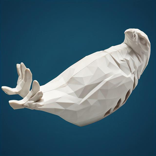 TEMU 3D nyomtatott sas fali lámpa | Art Deco stílus, elemes működés, nyomógombos vezérlés, különféle szobákba alkalmas, ideális állatbarátoknak és művészeti dekorációhoz