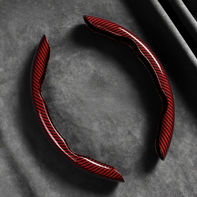 TEMU Sleek Steering Wheel Cover - Heavy-duty Pvc Wheel Protector, Non-slip Grip, Fit For Most Cars, Trucks, Suvs - Steering Wheel Accessory For & Interior Style