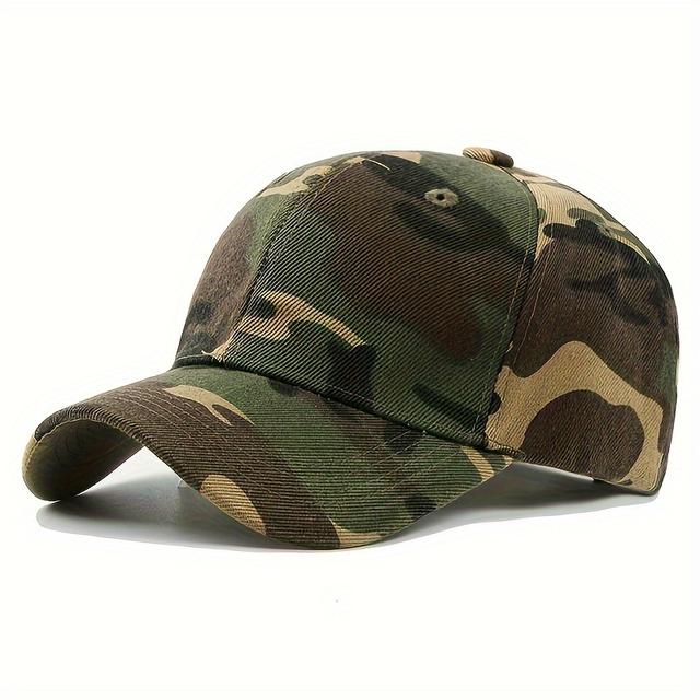TEMU 2 High- Military Green And Black Camouflage Baseball Caps, Outdoor Sunshade Camouflage Hats For Men And Women, In Stock