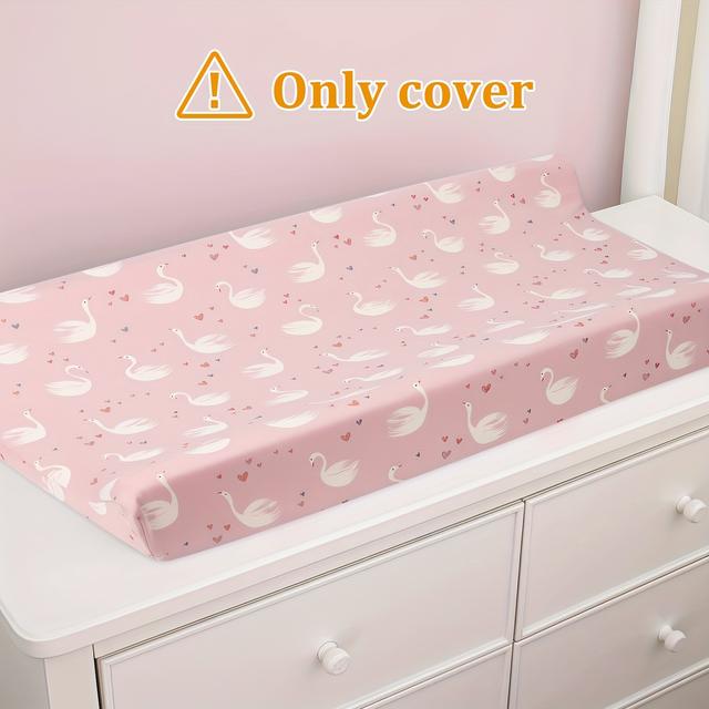 TEMU 1pc Baby Changing Pad Cover, Made Of Fabric With Fun Prints, Portable And Breathable For Newborns And Toddlers, A Perfect Gift For Easter, Christmas, And New Year For (changing Pad Not Included)
