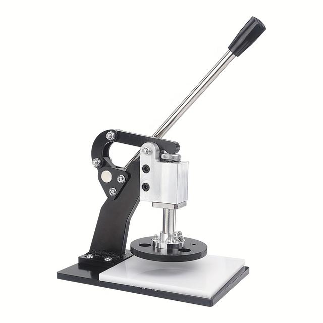 TEMU Kleine manuelle Leder-Stanzmaschine, Form-Stanz-Hilfsstanzmaschine, Schneid- und Stanzwerkzeug für Stoff, Lederhandwerkzeug.