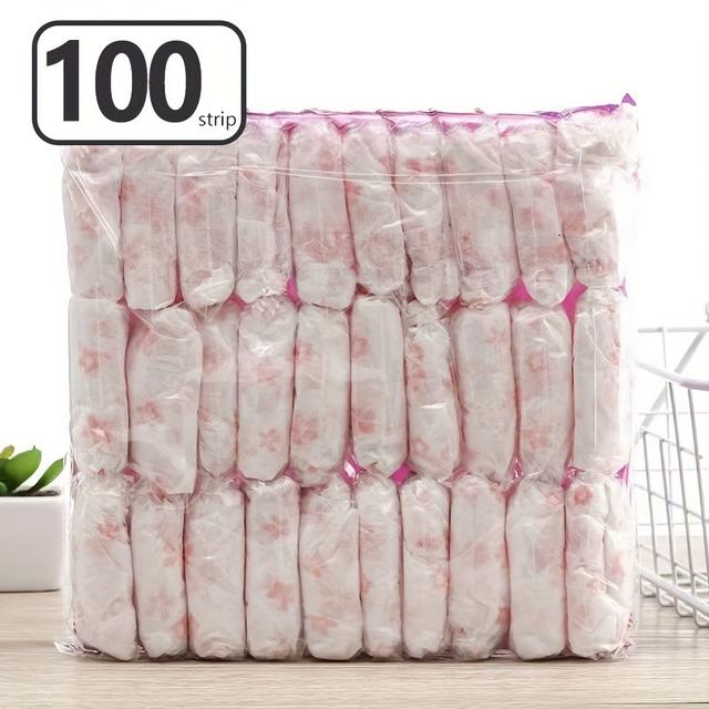 TEMU 100 ks Jednorázové Cestovní Trojúhelníkové Spodní Prádlo – Individuálně Balené, Bez Nutnosti Praní, Vhodné pro Kosmetické Salóny a Sauny, Pohodlné a Hygienické, Prodyšný Design, Přenosné Použití