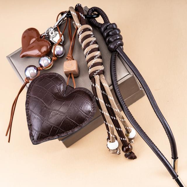 TEMU 2D, de Pelúcia 2D com Chaveiro de , Pingente para Bolsa, Chaveiro Artesanal de Miçangas, Pingente DIY de Qualidade para das Mães dos Namorados, Acessório de Bolsa , 2D