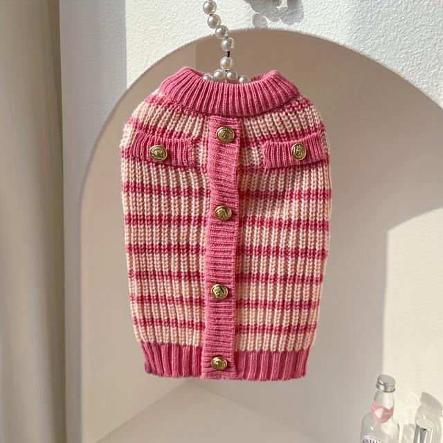 TEMU Pet Sweater Autumn And Winter Clothes Small Dog Teddy Schnauzer Pomeranian Bichon French Bulldog Maltese Cat Warm Autumn And Winter Clothes Xs-xl