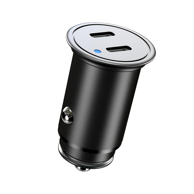 TEMU Super Fast Usb C Car Charger, 36w For Iphone 16 Car Charger Adapter Fast Charging Simultaneously, Smallest Metal 12v Car Charger Usb C Fit For Iphone 16 Pro Max, For Galaxy S24, 2024 For Ipad Pro