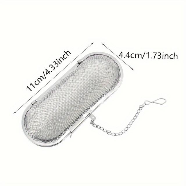 TEMU Stainless Steel Hanging Infuser Basket - Durable , Reusable Food Filter For Tea, Coffee, And Spices, Ideal For Brewing And , Infusion|decorative Kitchenware|durable Construction