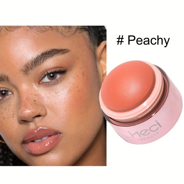 TEMU 4-color Ball Shape Fine Shimmer Portable Blush Highlighter - Multi-use As Eyeshadow, Lip Tint, Waterproof & Long-lasting, Berry, Pink & Golden Shades, Lightweight For , Blush Palette