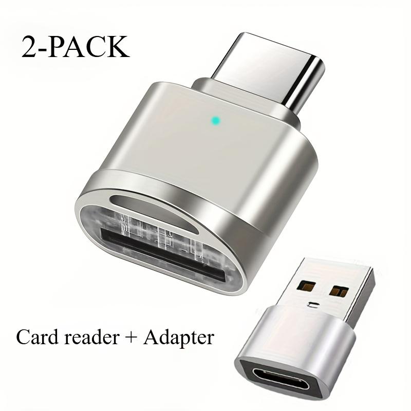 TEMU 2-pack Usb C Tf Card Readers And Usb C To Usb A Adapter, Type C Tf Memory Card Reader Usb Otg Card Readers For Iphone16 15 & More