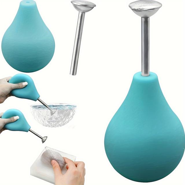 TEMU Large 224ml Handheld Ball Sprinkler For Wet Felting - Precision Water Dispensing Tool, Metal, No Batteries Required