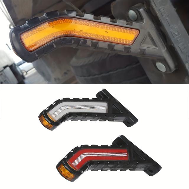 TEMU 2pcs Waist Light | Flow Trailer Light, 12v-24v, Steering For Motor Vehicles, Without Battery