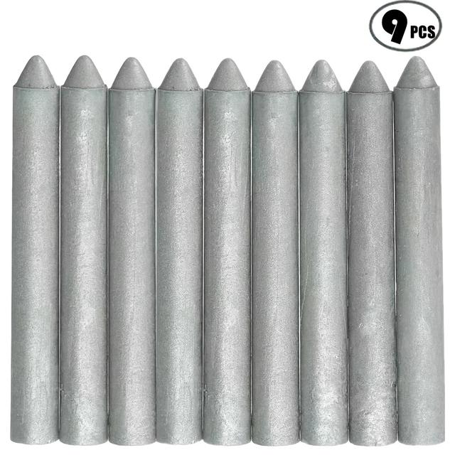 TEMU 9pcs Low-temp Welding Rods -fuse Powder Core - Easy-melt Sticks Suitable For Stainless Steel, Copper, Iron, Aluminum - For Water Tanks, Pipes Repair, Diy & Professional Welding