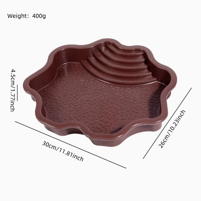 TEMU Reptilien-Terrarium-Wasserschalen – Schwimmende Plattformen für Wasserschildkröten aus Kunststoff, -Badewanne, Haustier-Kletterbecken für Habitat-Dekor