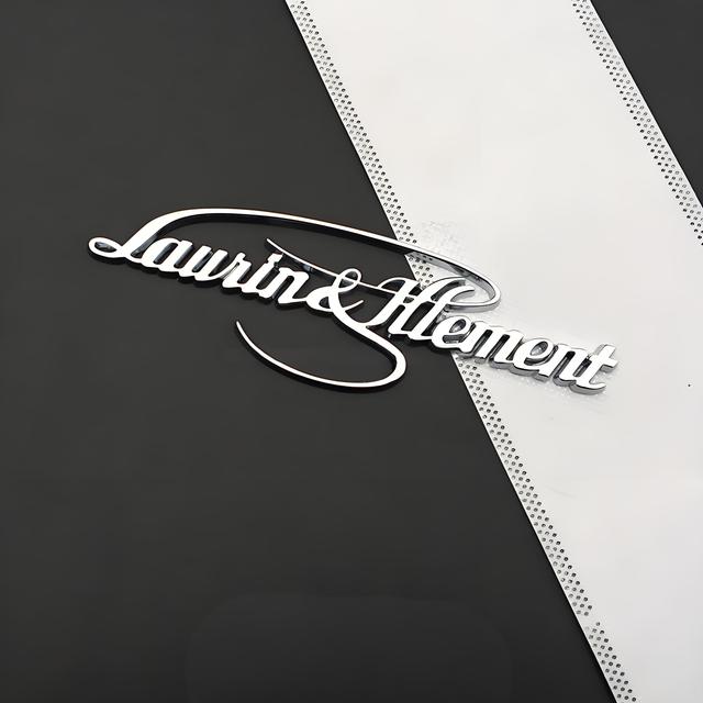 TEMU 1 ks emblému auta, podpis zakladatele Laurin & Klement 3D kovová VIP automobilová odznáček samolepky pro Škoda Octavia, Superb, , , Yeti a Rapid, doplňky pro styling vozidel