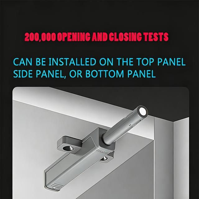 TEMU 10pcs Spring-press Automatic Openers For Cabinet Doors And Wardrobe Doors, Suitable For Wardrobe Doors, Kitchen Cabinet Doors And Drawer Pop-up Switches.