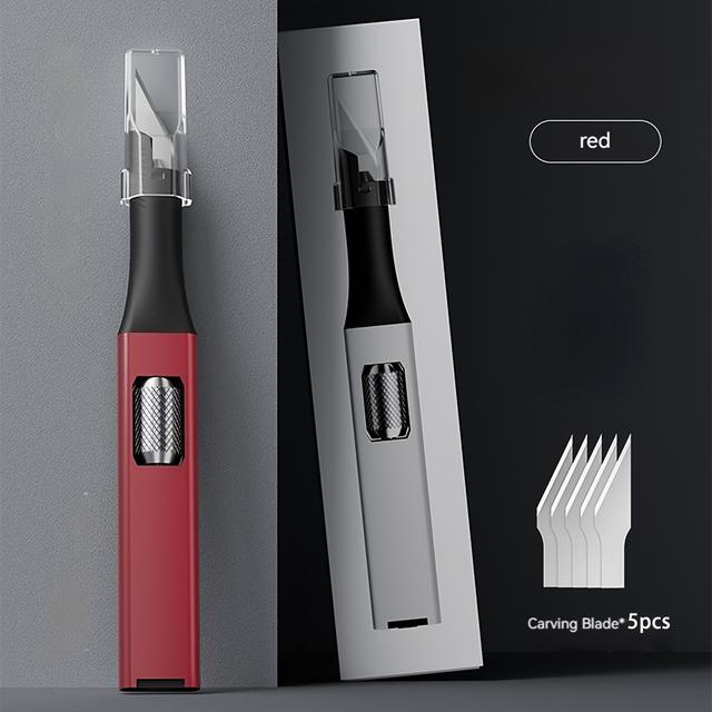 TEMU T Tovia Pen-style Carving Knife, 1 Unit, Featuring 5 Interchangeable Horseshoe