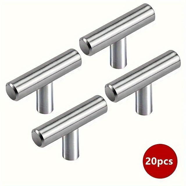 TEMU 20 Piezas Manijas de Acero Inoxidable para Muebles, Estilo , Modernas y , Doradas, para Armarios y Clósets, Venta al por Mayor