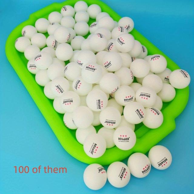 TEMU 100개입 고탄력 ABS 탁구공 - 프로 훈련 & 대회용 공, 레드 & 디자인, 야외 & 실내용 내구성 ABS 소재, 토너먼트, 가정용, 연습에 적합, 고탄력 소재, 토너먼트 장비