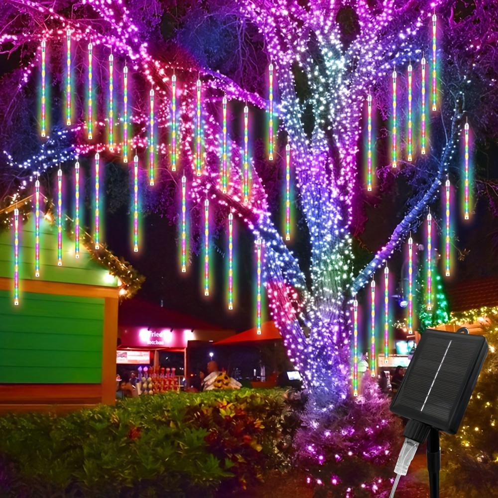 TEMU A Collection Of 192 Solar-powered Meteor Shower Lights For Outdoor Decoration, Perfect For Christmas Trees, Gardens, Lawns, And Holidays Like Halloween And Day, With An Ipx4 Rating