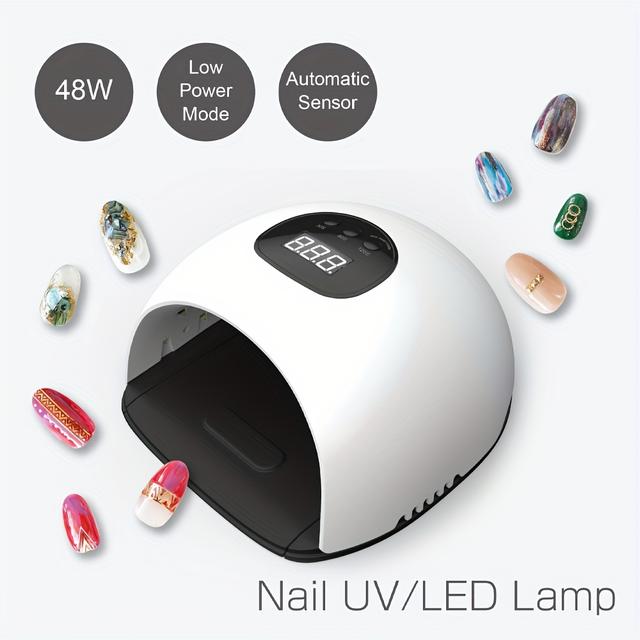 TEMU ベープ ネイルライト 速乾 LEDランプ ネイルポ用 高出力乾燥 黒ずみ防止 指ランプ DIYジュエリーネイルランプ