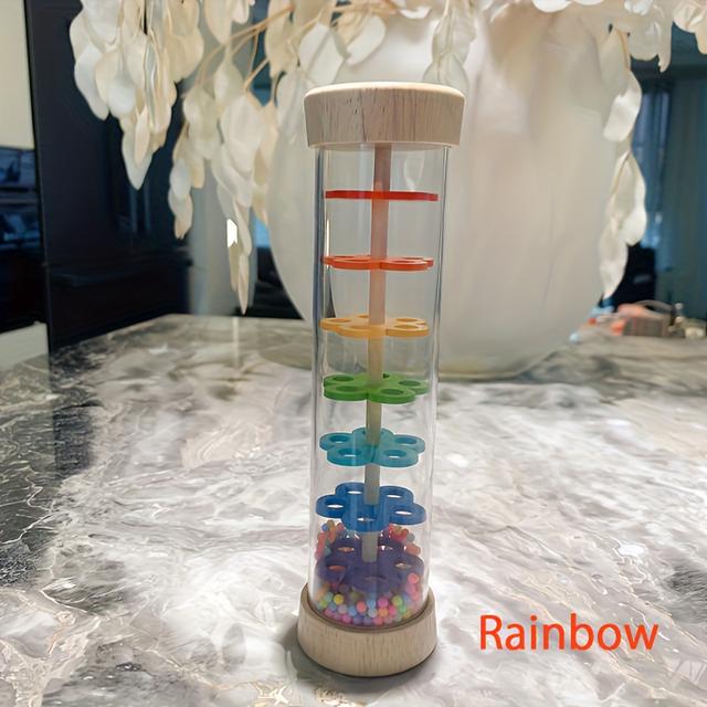 TEMU أنابيب خشبية لعبة الصوت من أورف للأطفال الرضع والأطفال الصغار، تعليم مبكر وتطوير الذكاء، لعبة موسيقية إيقاعية محمولة باليد تقليد صوت ، ساعة رمل لتهدئة الأطفال، لعبة التقبيل للتدريب الحسي