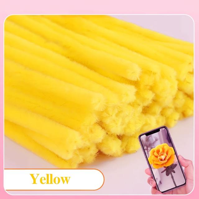 TEMU 100 ks drátků na ohýbání, barevné žinylkové jehlice, série makronek