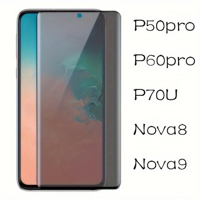TEMU 1pc Of Privacy Tempered Screen Protector For P50pro/p60pro/p70u/nova8/nova9