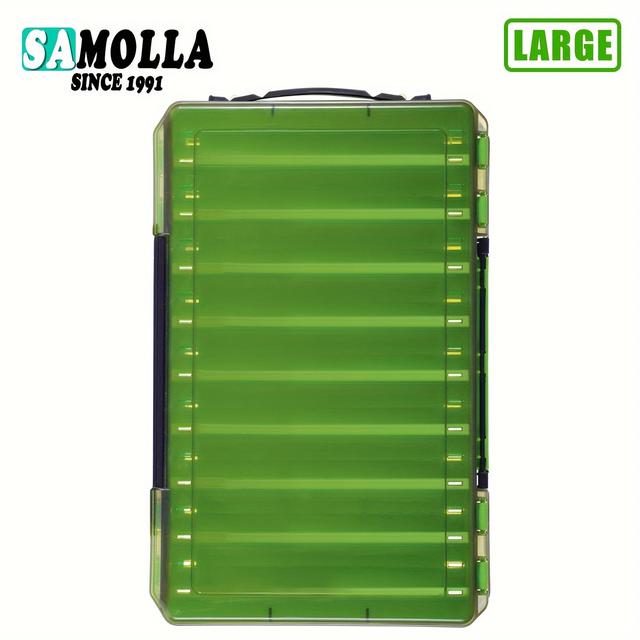 TEMU Double Sided Lure Baits Box With Compartments, Fishing Accessories Tackle Container Case, Adjustable Organizer