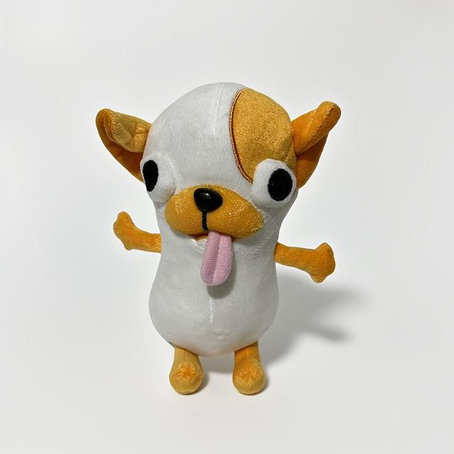 TEMU 【JIAJCHUF】チワワ ぬいぐるみ | リアルなミニチワワ、表情豊かな目、ふわふわソフトなぬいぐるみ犬、丈夫な合成繊維、遊び心のあるデザイン