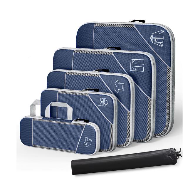 TEMU 6 Stück Kompressionsverpackungskisten-Set, Ultraleicht Ausdehnbarer Reiseorganisator für Handgepäck, Reiseverpackungskisten für Koffer